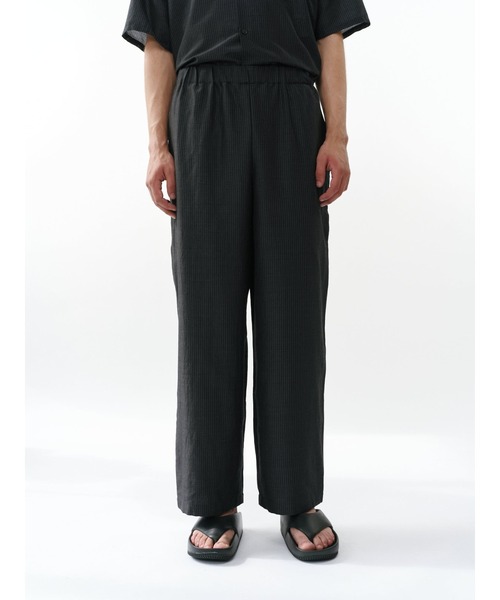 スラックス WIDE CYLINDER FIT EASY PANTS メンズの画像