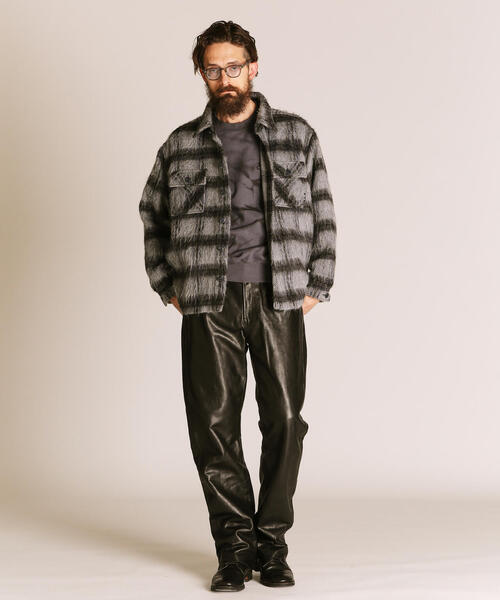 Schott N.Y.C（ショット） 「schott」 長袖シャツ L ネイビー メンズ