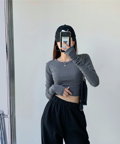 「a lot of love」 長袖カットソー FREE ホワイト レディース_画像4