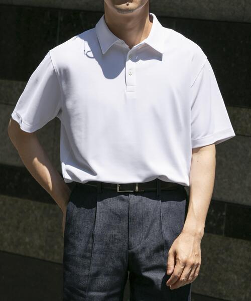 ホワイト ポロシャツ Lサイズ URBAN RESEARCH ROSSO MEN ポロシャツ 半袖 「XLサイズあり