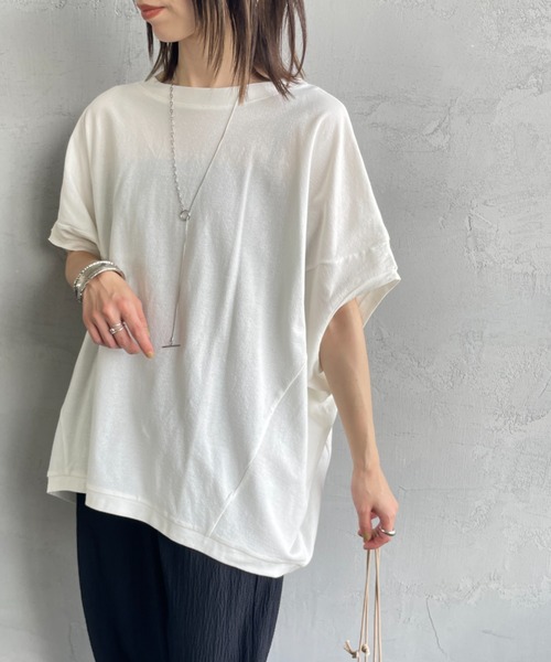 mizuiroind（ミズイロインド） tシャツ 半袖 コクーンワイド プル