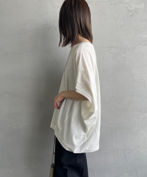 mizuiroind（ミズイロインド） tシャツ 半袖 コクーンワイド プル