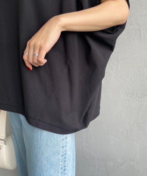 mizuiroind（ミズイロインド） tシャツ 半袖 コクーンワイド プル