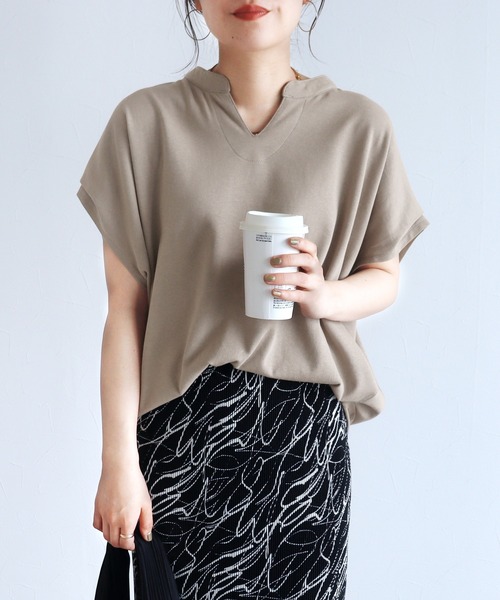「reca」 半袖Tシャツ M ブラック レディース_画像3