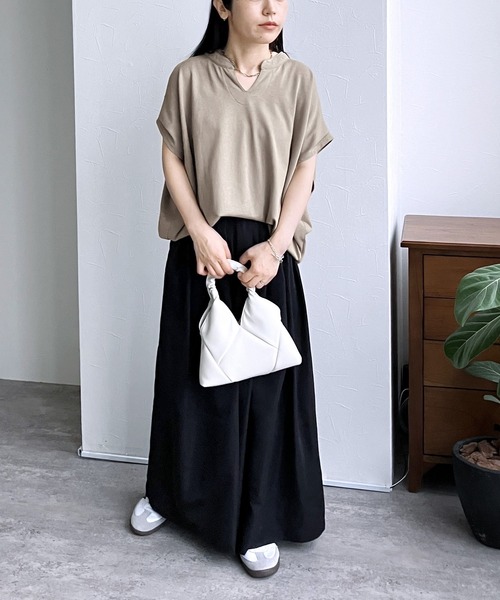 「reca」 半袖Tシャツ M ブラック レディース_画像5