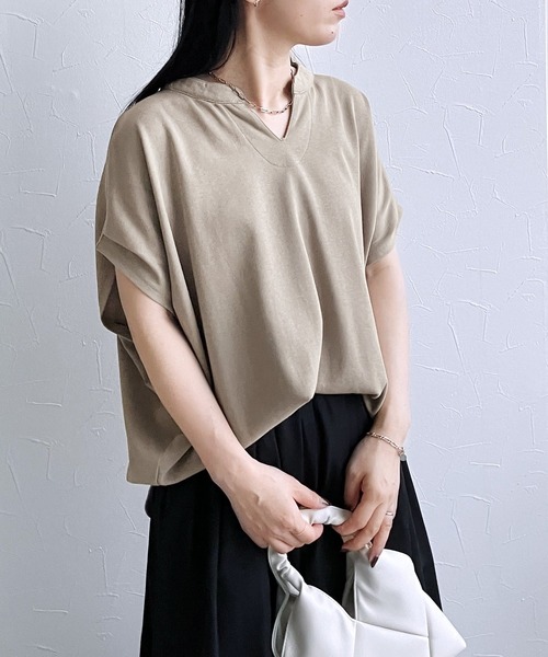 「reca」 半袖Tシャツ M ブラック レディース_画像7