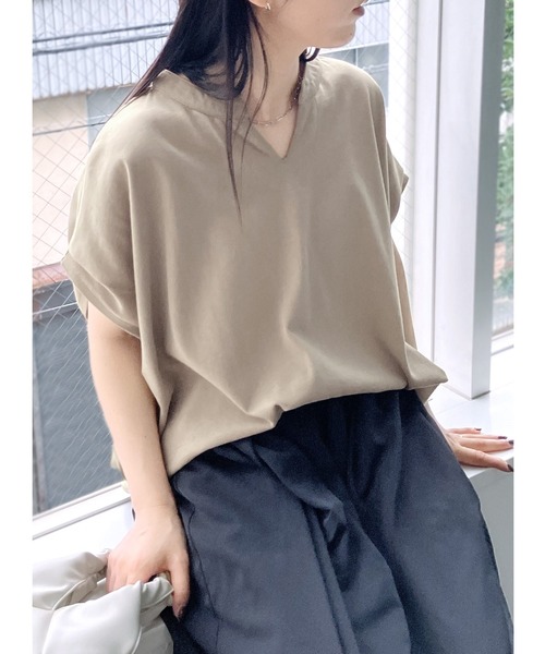 「reca」 半袖Tシャツ M ブラック レディース_画像8