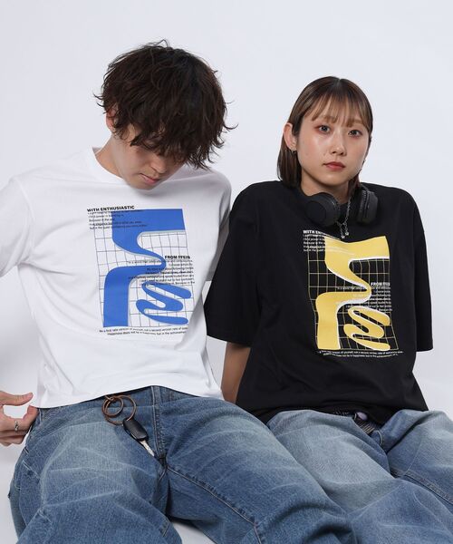 「FFEIN」 半袖Tシャツ MEDIUM アッシュグレー メンズ_画像6