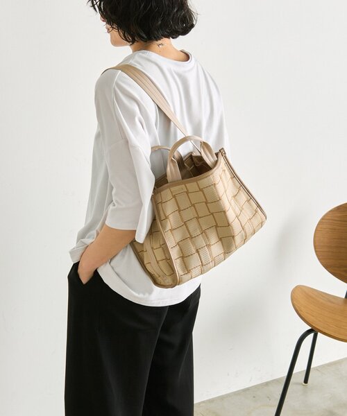ear PAPILLONNER（イア パピヨネ） トートバッグ ニットトートバッグS 