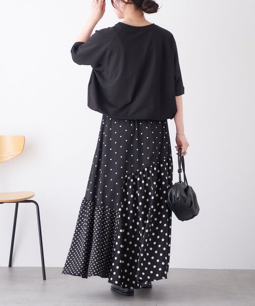 BEARDSLEY（ビアズリー） tシャツ 半袖 ドロストデザインプルオーバー