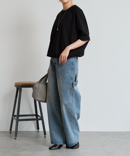 BEARDSLEY（ビアズリー） tシャツ 半袖 ドロストデザインプルオーバー