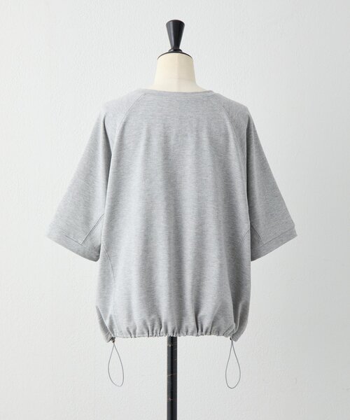 【日本製】BEARDSLEY ビアズリー ドット柄 半袖トップス　プルオーバー BEARDSLEY（ビアズリー） tシャツ 半袖 ドロストデザインプルオーバー