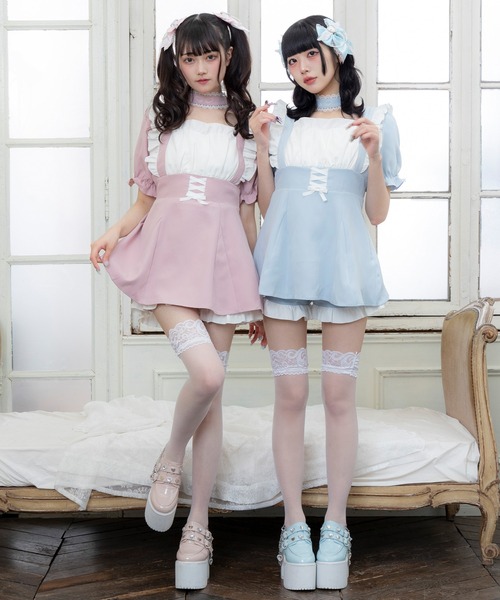 「DearMyLove」 セットアップ LARGE ホワイト レディース_画像3