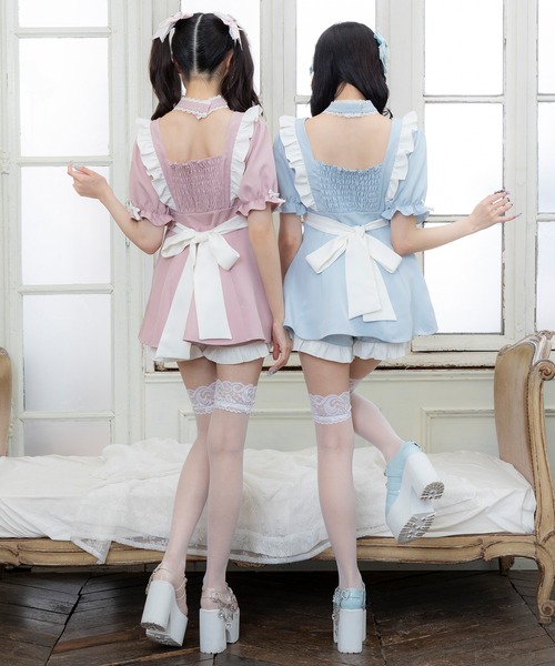 「DearMyLove」 セットアップ LARGE ホワイト レディース_画像4