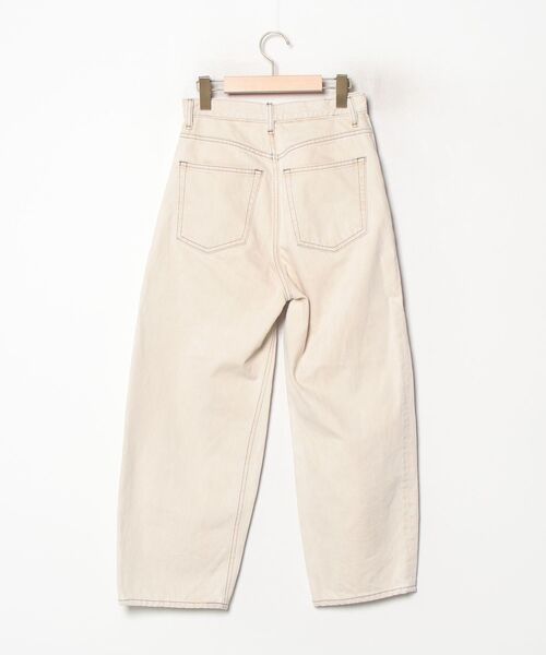 「BLACK BY MOUSSY」 デニムパンツ 24inch ベージュ レディース_画像2