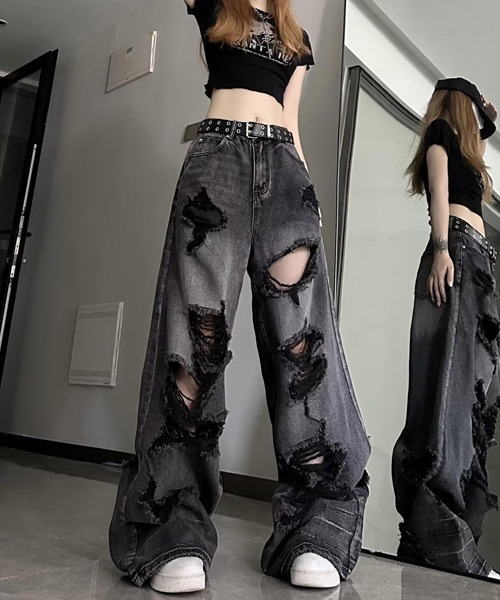 「Ressaca」 デニムパンツ L ブラック メンズ_画像3