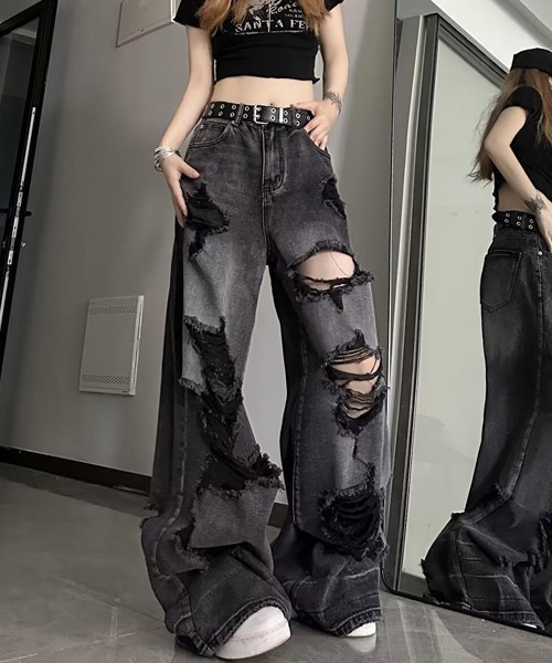 「Ressaca」 デニムパンツ L ブラック メンズ_画像6