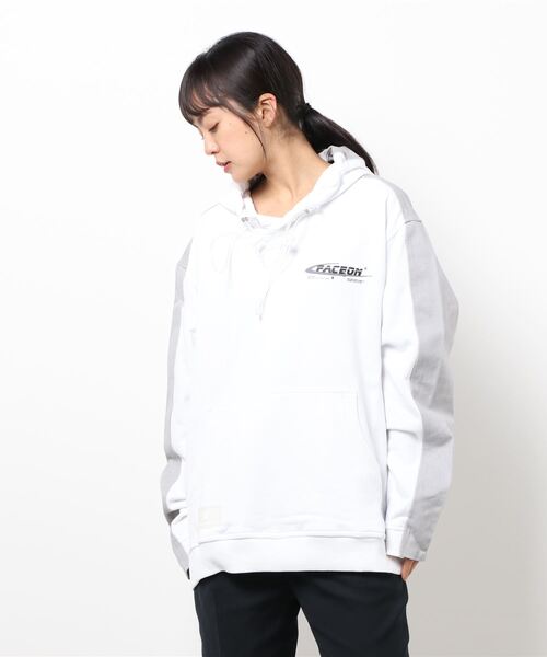 パーカー RM/デニム切替パーカー レディース