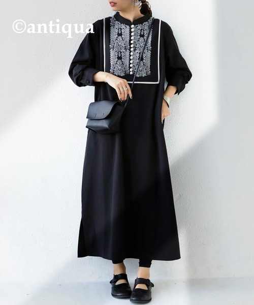 antiqua（アンティカ） ワンピース 刺繍ワンピース : ZOZOTOWN Yahoo