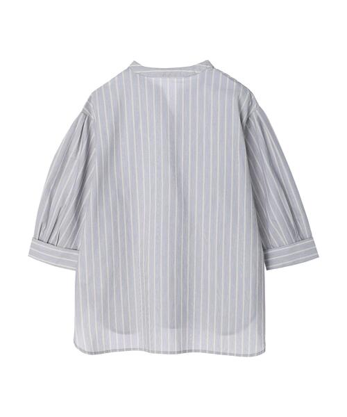 CRAFT STANDARD BOUTIQUE ブラウス シャツ ストライプ7分袖