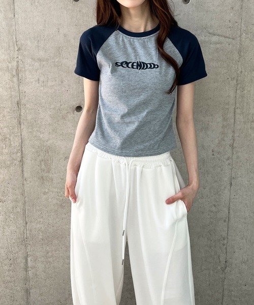 新品♪Radyﾌﾞﾛﾝﾄﾞｷｬﾐｶﾞｰﾙtｼｬﾂ&amp;ﾁﾋﾞtｼｬﾂ2点set ALLアイテム