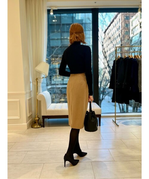 ニット セーター ロングスリーブ リブ モックネックセーター レディース BROOKS BROTHERS ニット セーター ロングスリーブ リブ モック