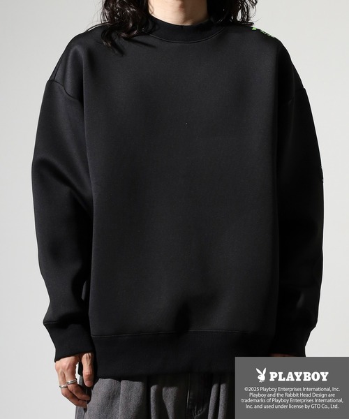 PLAYBOY トレーナー スウェット high neck sweatshirt
