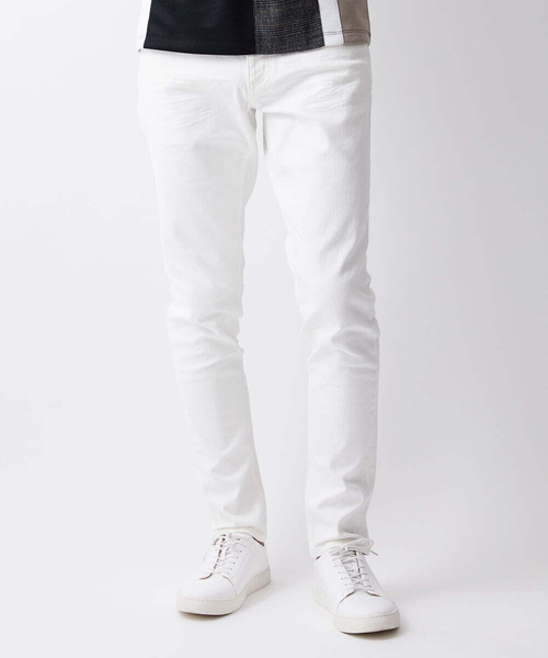 【新品未使用】MICHEL KLEIN HOMME パンツ Sサイズ 全5サイズ展開】ベーシックストレッチパンツ(フルレングスパンツ