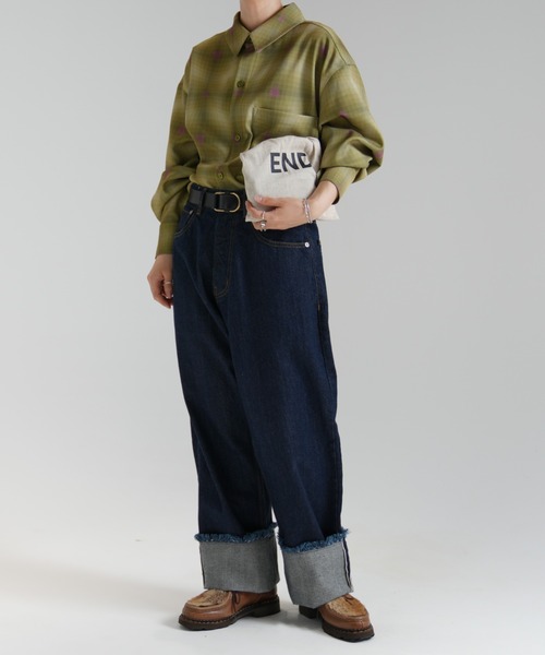 ENDRECHERI ジーンズ I， Knew Denime Pants メンズ レディース