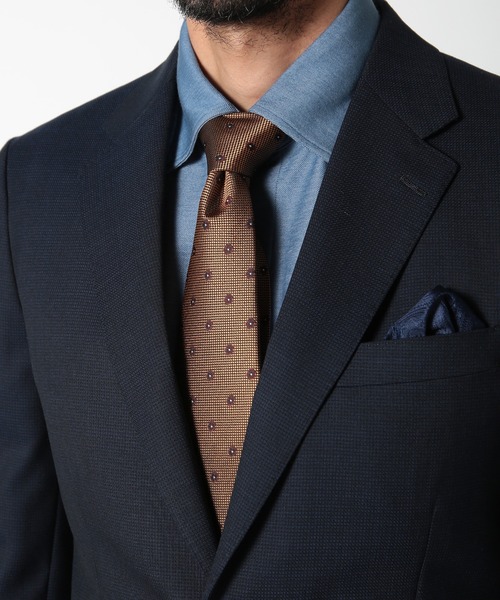 MEN'S BIGI（メンズビギ） ネクタイ 花小紋柄シルクネクタイ