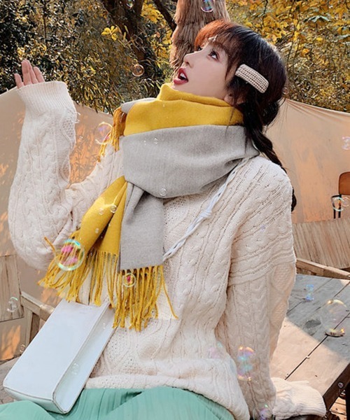 miniministore（ミニミニストア） マフラー ストール リバーシブル