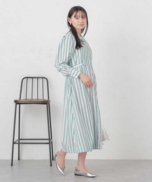 nanunanu　Jワンピ　S NANO universe ワンピース シアーコンビワンピース : ZOZOTOWN