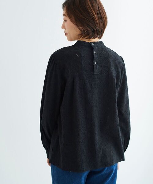 le.coeur blanc / ルクールブラン ペイズリー刺繍ハイネックブラウス le.coeur blanc｜ペイズリー刺繍ハイネックブラウス | Rakuten