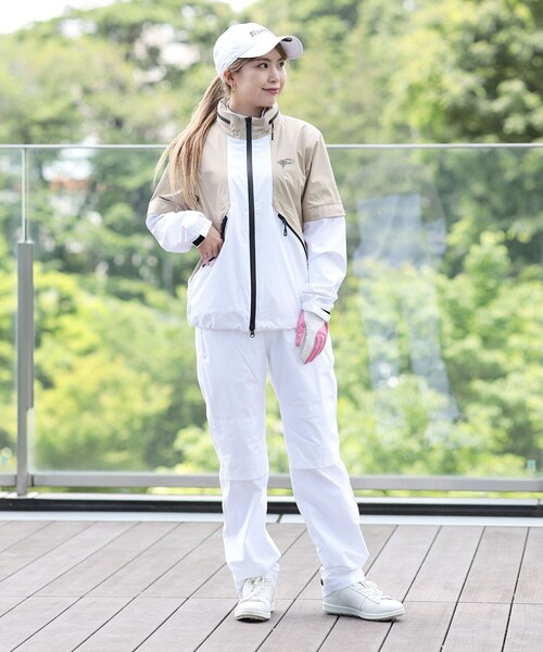 美品　レディース　ビームスゴルフ　beams ブルゾン　蓄熱　撥水　アウター　S 撥水性/透湿性】〈WOMEN〉BEAMS GOLF ORANGE LABEL / 2WAY 撥水