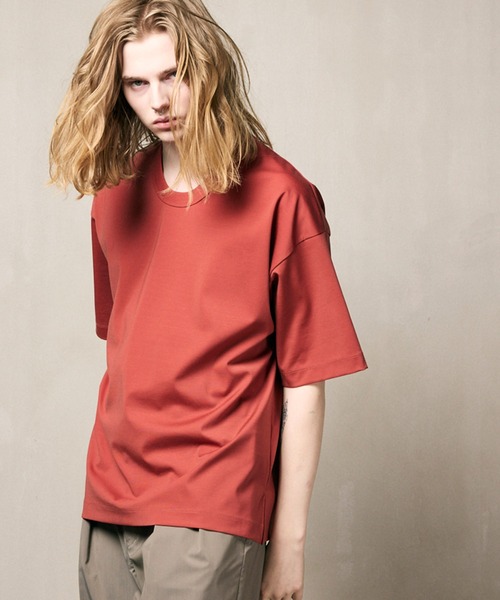 【美品】メゾンスペシャルプライムオーバースラッシュニットTシャツ　赤　02 MAISON SPECIAL tシャツ 「UNISEX」Prime-Over Smashing Light