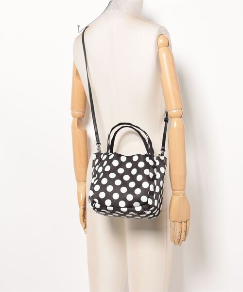 トートバッグ Polka Dots ボンディング2WAY SSサイズ Y'SACCS トートバッグ 「Polka Dots」ボンディング2WAYトート SS