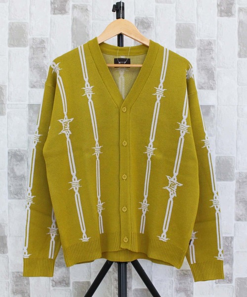 HUF（ハフ） カーディガン バーブッドワイヤー カーディガン BARBED