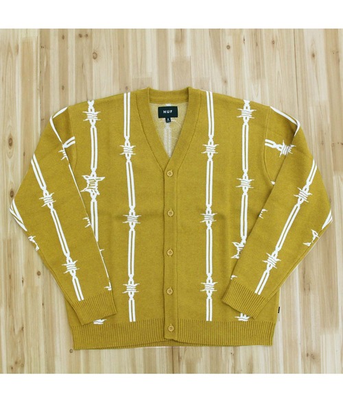 HUF（ハフ） カーディガン バーブッドワイヤー カーディガン BARBED