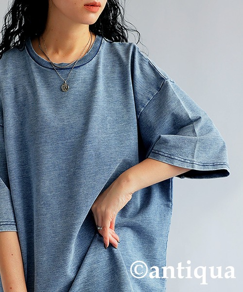 早い者勝ちタグ付き  イタリア　オーセンティック半袖　3xl antiqua（アンティカ） antiqua tシャツ 半袖 デニムライクトップス