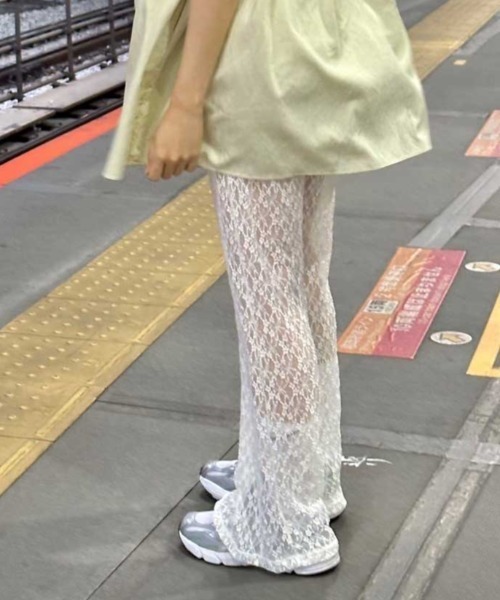 パンツ lace sheer flare pants レディース : ZOZOTOWN Yahoo!店