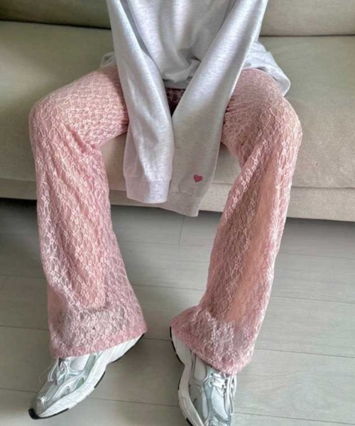 パンツ lace sheer flare pants レディース : ZOZOTOWN Yahoo!店