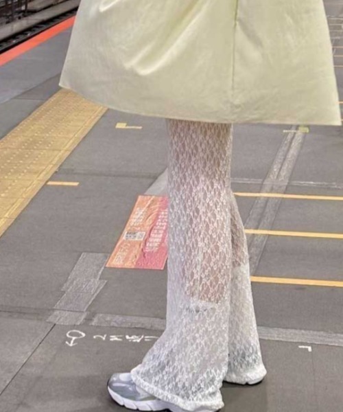 パンツ lace sheer flare pants レディース : ZOZOTOWN Yahoo!店