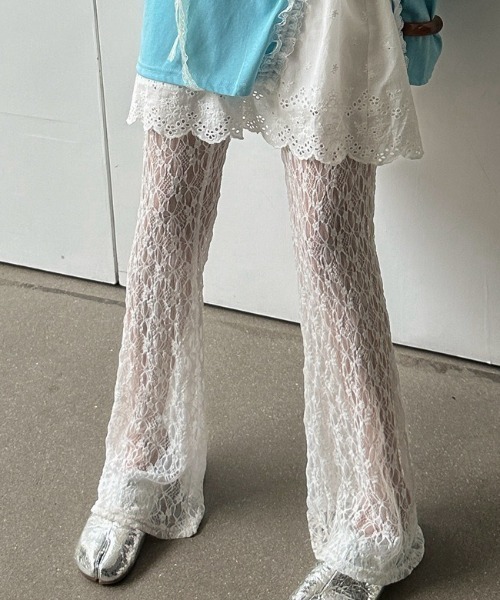 パンツ lace sheer flare pants レディース : ZOZOTOWN Yahoo!店