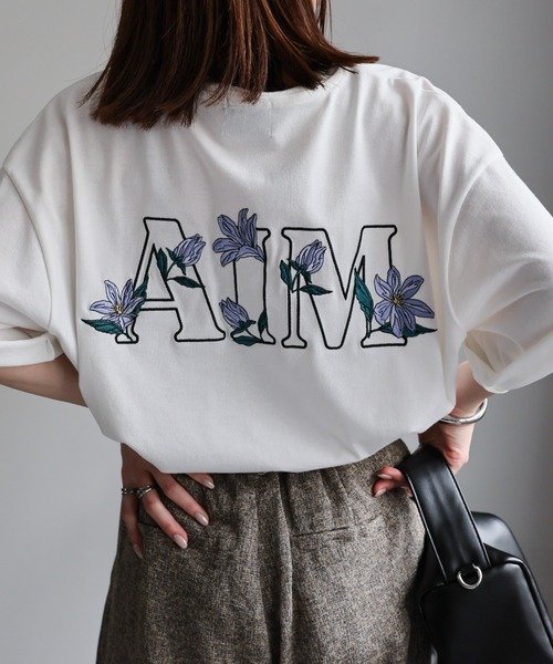 tシャツ 「ユニセックス」フラワー刺繍Tシャツ/半袖/カットソー レディース メンズ | CREARE -LINO- | 05