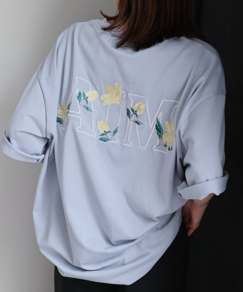 tシャツ 「ユニセックス」フラワー刺繍Tシャツ/半袖/カットソー レディース メンズ | CREARE -LINO- | 11