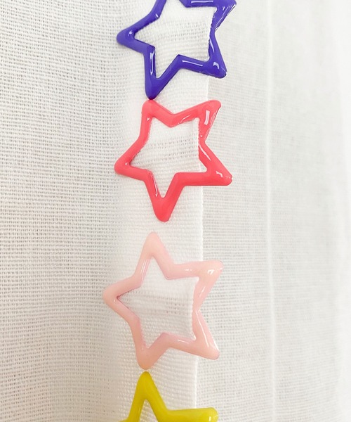 SOROTTO ヘアクリップ キッズ 星型ヘアクリップ ヘアピン 12個