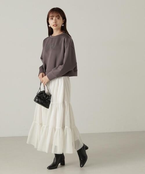 PROPORTION BODY DRESSING スカート 重ねラメチュールティアード