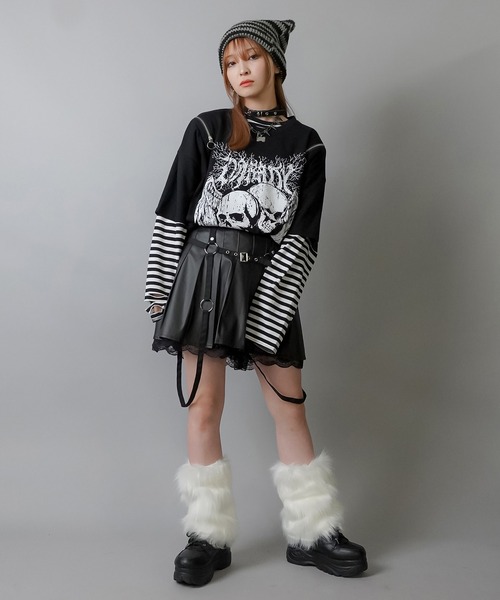 【爆売り！】 SPINNS レディース ファーレッグカバー レッグウォーマー ウェア