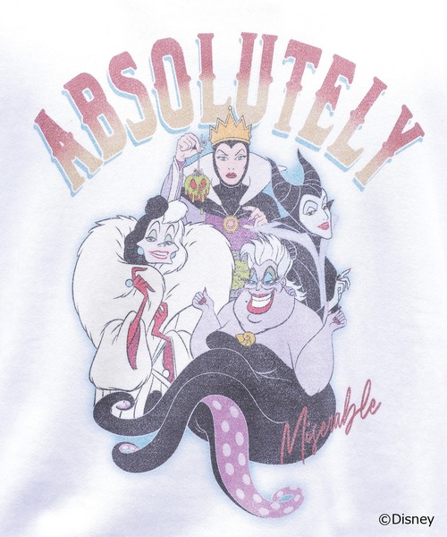 トレーナー スウェット 「Disney」Disney villains USED風プルオーバー/ユニセックス レディース メンズ DOUBLE NAME トレーナー スウェット 「Disney」Disney villains