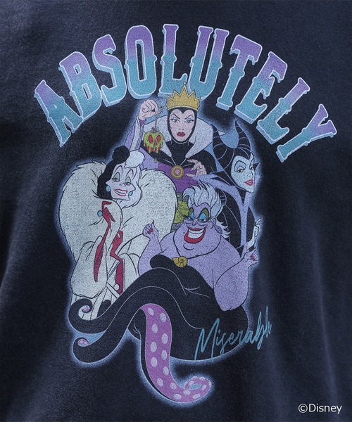 トレーナー スウェット 「Disney」Disney villains USED風プルオーバー/ユニセックス レディース メンズ DOUBLE NAME トレーナー スウェット 「Disney」Disney villains